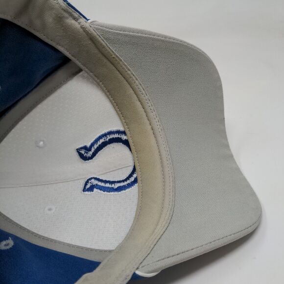 Reebok NFL Equipment Men's Strapback Hat Blue White Indianapolis Colts Logo - Picture 12 of 14